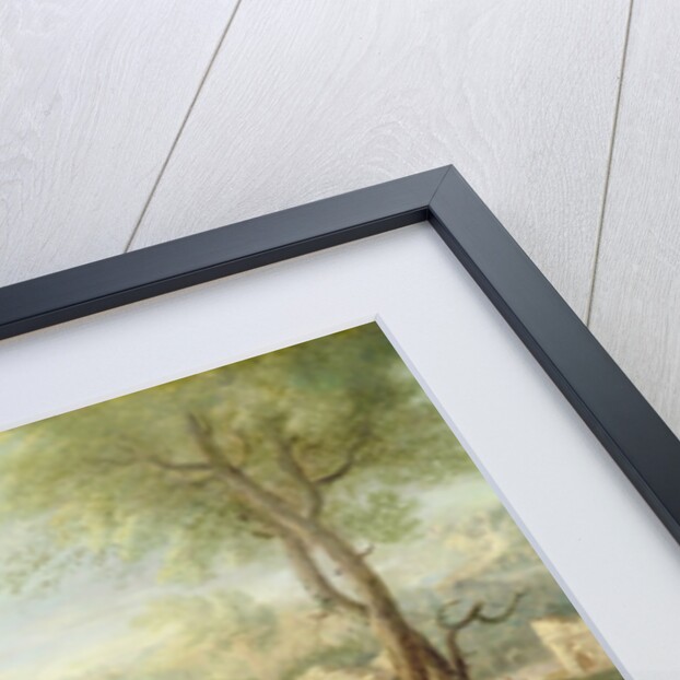 Haycart Passing a Ruined Abbey by John Wootton