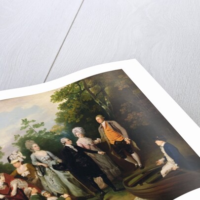 The Oliver and Ward Families in a Garden, c.1788 by Francis Wheatley