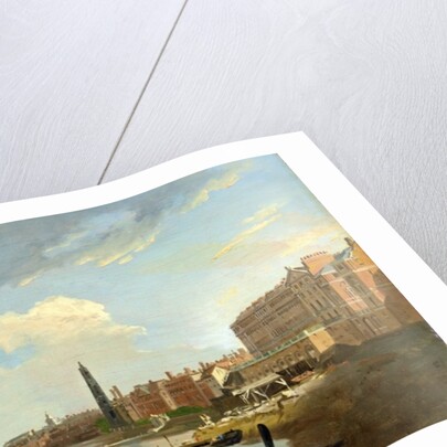 A Study of the Thames with the Final Stages of the Adelphi, 1772 by William Marlow