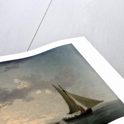 A Lugger and a Smack in Light Airs by Charles Brooking
