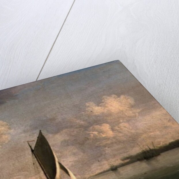 A Smack Under Sail in a Light Breeze in a River, c.1756-9 by Charles Brooking