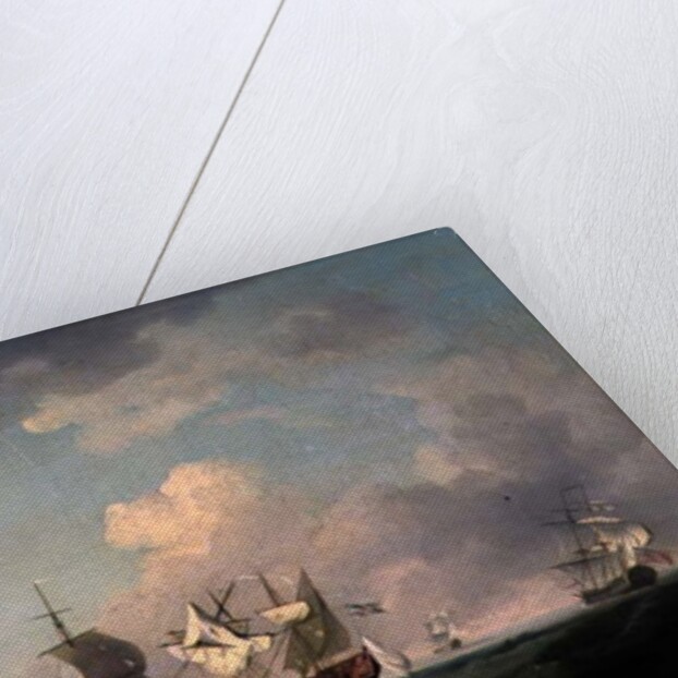 The Capture of the 'Marquis d'Antin' and the 'Louis Erasme', c.1745-55 by Charles Brooking