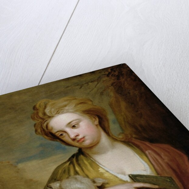 Portrait of a Woman as St. Agnes, traditionally identified as Catherine Voss, c.1705-10 by Godfrey Kneller