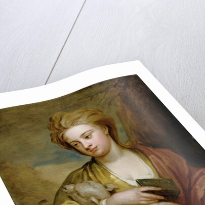 Portrait of a Woman as St. Agnes, traditionally identified as Catherine Voss, c.1705-10 by Godfrey Kneller