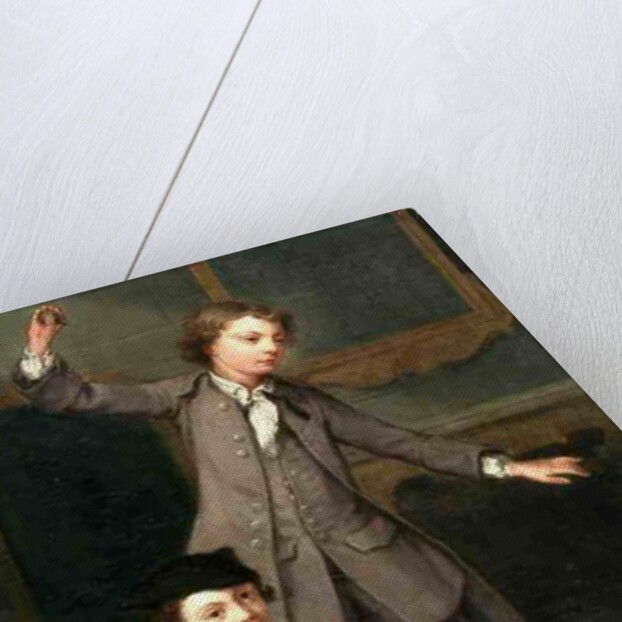 Two Boys of the Nollekens Family, Probably Joseph and John Joseph, Playing at Tops, 1745 by Joseph Francis Nollekens