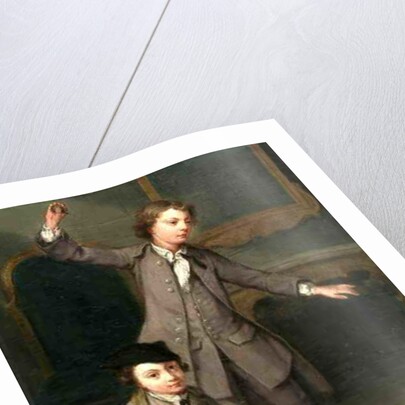 Two Boys of the Nollekens Family, Probably Joseph and John Joseph, Playing at Tops, 1745 by Joseph Francis Nollekens