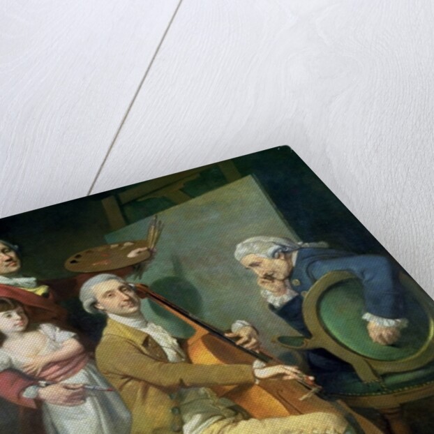 Self Portrait With his Daughter, Maria Theresa and Possibly Giacobbe and James Cervetto c.1779 by Johann Zoffany