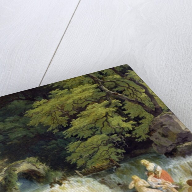 The Salmon Leap at Leixlip with Nymphs Bathing, 1783 by Francis Wheatley