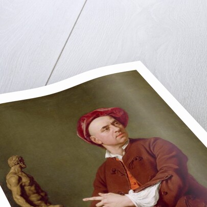 John Michael Rysbrack Modelling his Terra-Cotta Statue of Hercules, 1753 by Andrea Soldi