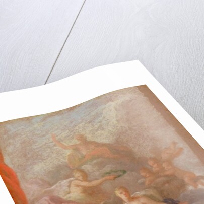 A Sketch of Gratitude Crowned by Peace, with Other Allegorical Figures of Industry, Fame and Plenty, c.1712-13 by James Thornhill