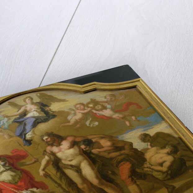 Allegory of the Power of Great Britain by Land, design for a decorative panel for George I's ceremonial coach, c.1718 by James (attr. to) Thornhill