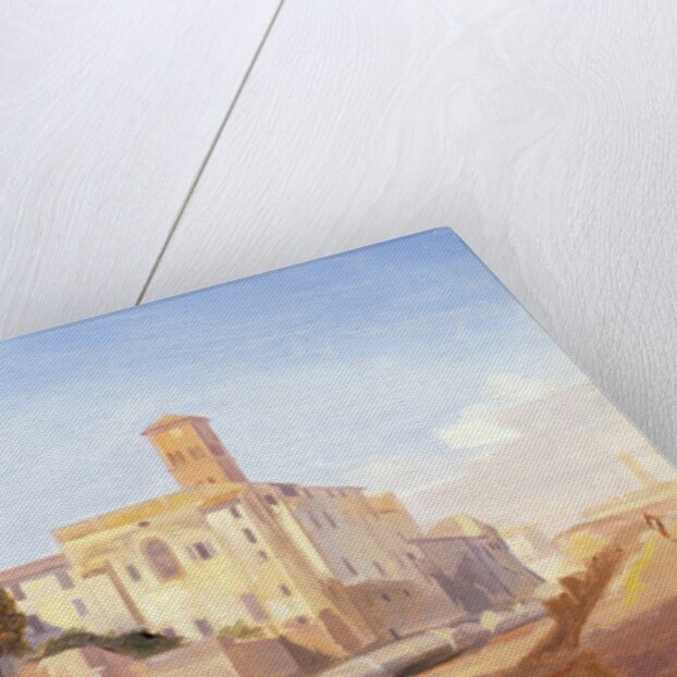 The Temple of Venus and Rome, Rome, 1840 by Edward Lear