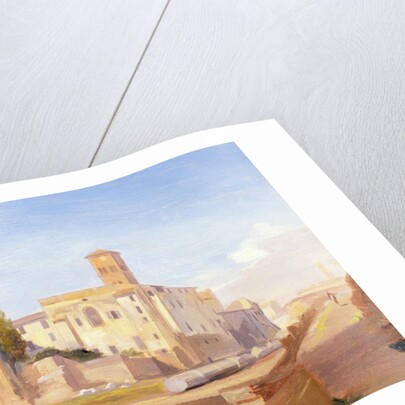 The Temple of Venus and Rome, Rome, 1840 by Edward Lear