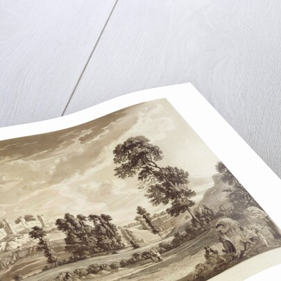 Part of the Town and Castle of Ludlow in Shropshire, engraved by the artist, published by P. Sandby, 1779 by Paul Sandby