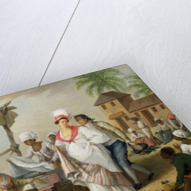 Linen Market, Roseau, Dominica, c.1780 by Agostino Brunias