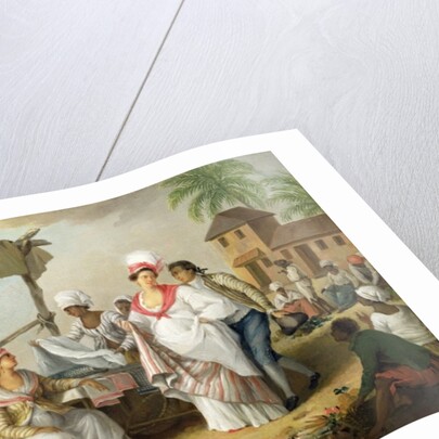 Linen Market, Roseau, Dominica, c.1780 by Agostino Brunias