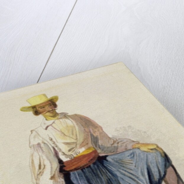 Greek Woodcutter, 13 June 1856 by Edward Lear