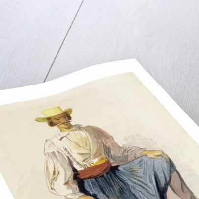 Greek Woodcutter, 13 June 1856 by Edward Lear