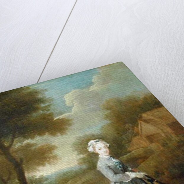 Miss Wood with her Dog, c.1730 by William Hogarth