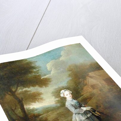 Miss Wood with her Dog, c.1730 by William Hogarth