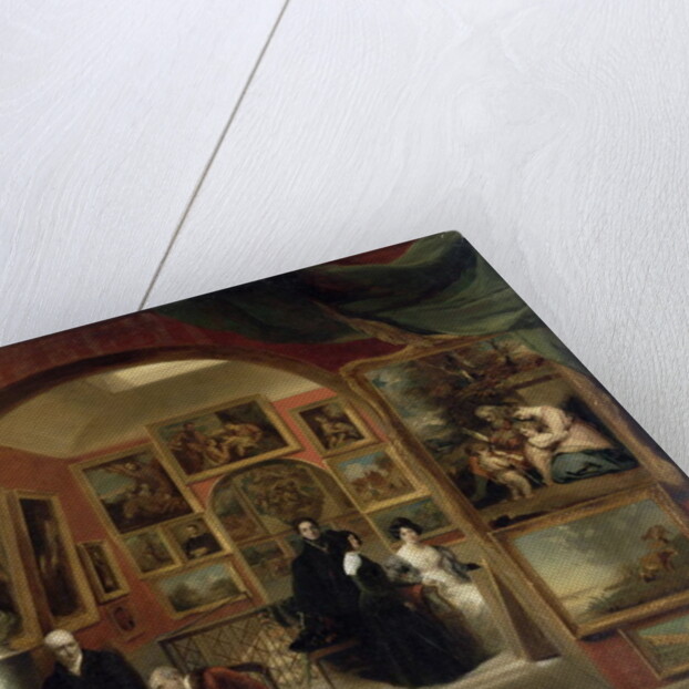 The Interior of the British Institution Gallery, 1829 by John Scarlett Davis