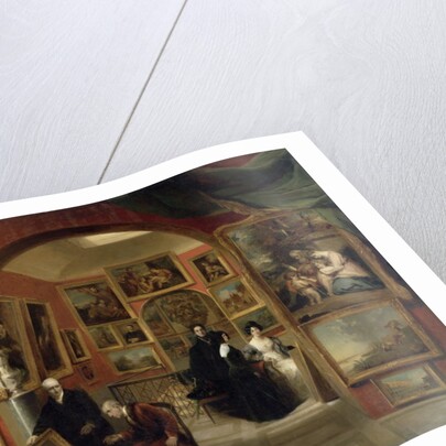 The Interior of the British Institution Gallery, 1829 by John Scarlett Davis