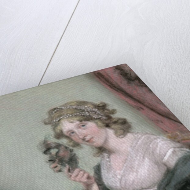 A Lady Holding a Negro Mask, c.1795-80 by John Raphael Smith