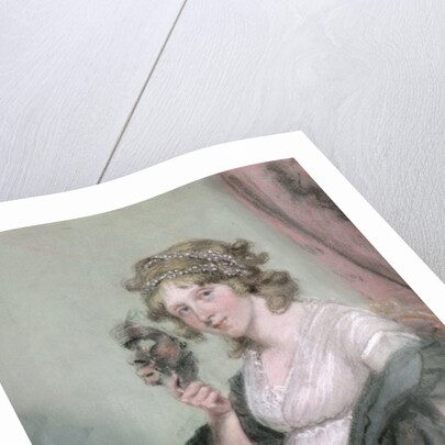 A Lady Holding a Negro Mask, c.1795-80 by John Raphael Smith