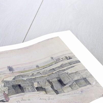 Abydus, 1pm, 12th January 1867 by Edward Lear