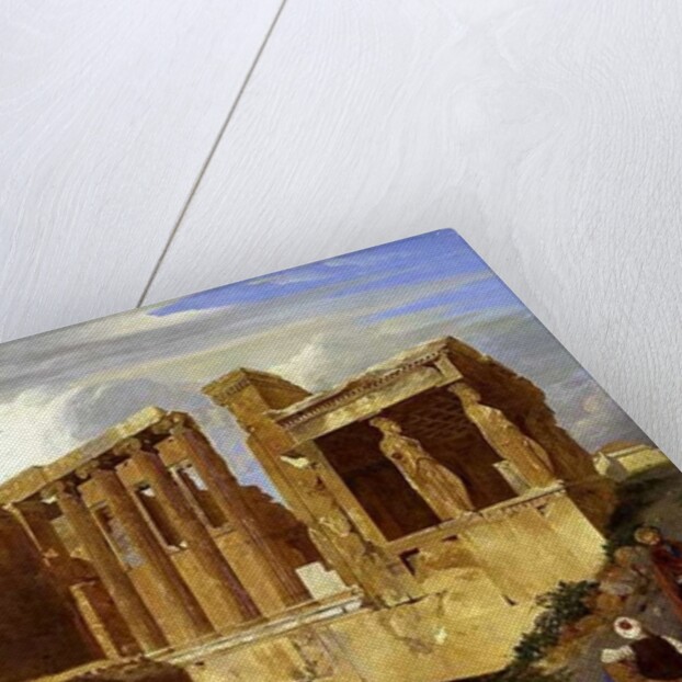 The Erechtheum, Athens, with Figures in the Foreground, 1821 by Charles Lock Eastlake