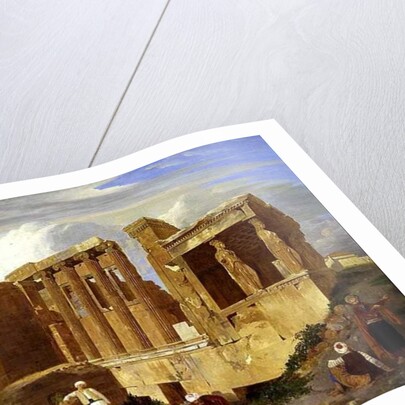 The Erechtheum, Athens, with Figures in the Foreground, 1821 by Charles Lock Eastlake