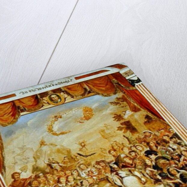 The First Appearance of William Shakespeare on the Stage of the Globe with Part of his Dramatic Company in 1564, 1864-65 by George Cruikshank