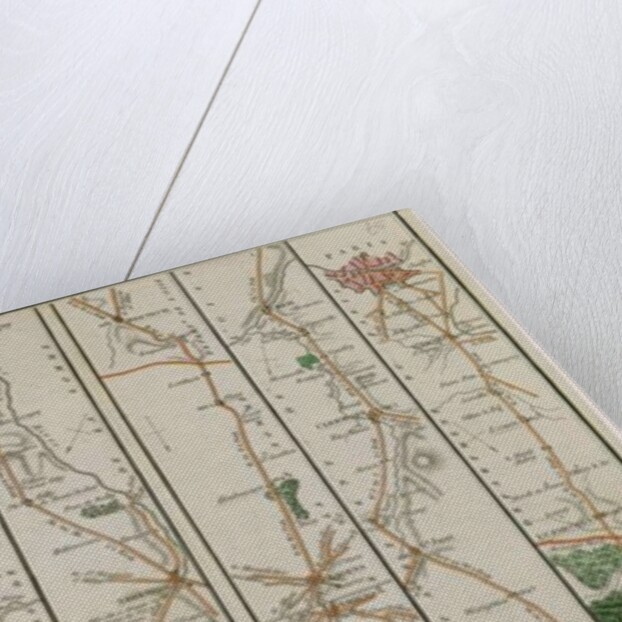 A New Plan of the Road from London to Dover and from Calais to Paris by C. A. Smith