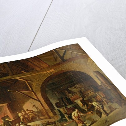Interior of an Ironworks, 1850 by Godfrey Sykes