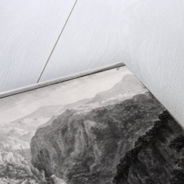 Scene from the Inn at Devil's Bridge with the Fall of the Rhydal by Amos and Green Harriet Green