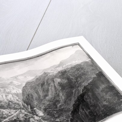 Scene from the Inn at Devil's Bridge with the Fall of the Rhydal by Amos and Green Harriet Green