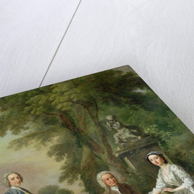 Jonathan Tyers and his Daughter, Elizabeth, and her Husband, John Wood, c.1750-52 by Francis Hayman