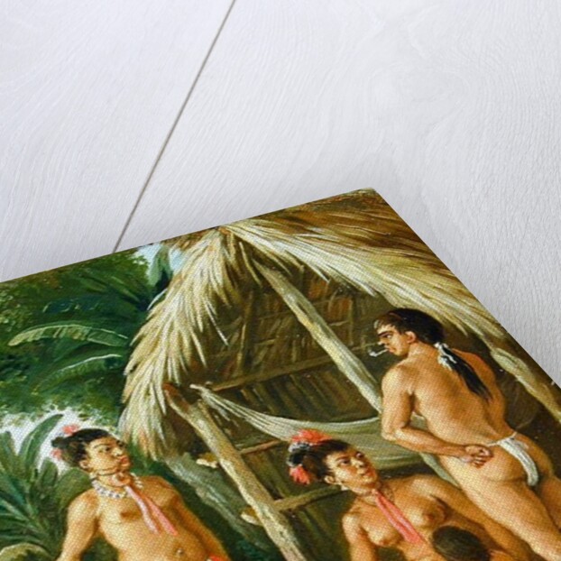 A Leeward Islands Carib Family outside a Hut, c.1780 by Agostino Brunias