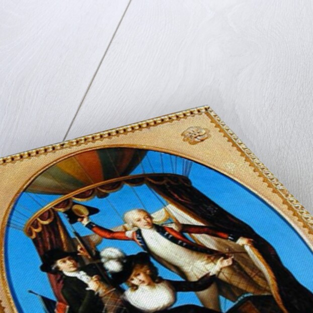 Captain Vincenzo Lunardi with his Assistant George Biggin and Mrs Letitia Anne Sage, in a Balloon, 1785 by John Francis Rigaud