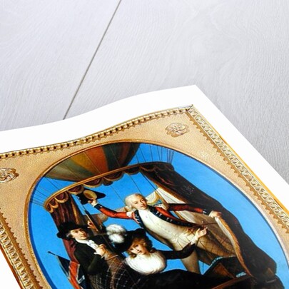 Captain Vincenzo Lunardi with his Assistant George Biggin and Mrs Letitia Anne Sage, in a Balloon, 1785 by John Francis Rigaud