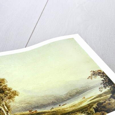 Mountainous Landscape with Lake and Stream by Anthony Vandyke Copley Fielding