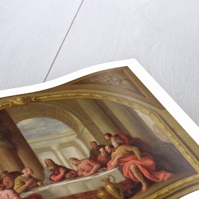 Sketch for 'The Last Supper', St. Mary's, Weymouth, formerly attributed to Antonio Verrio c.1719-20 by James Thornhill