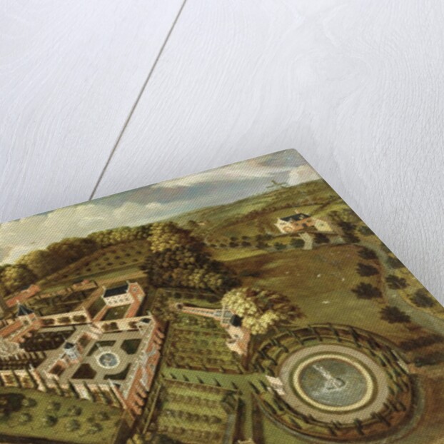 The House and Garden of Llanerch Hall, Denbighshire, c.1662-72 by English School