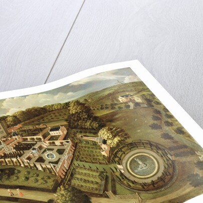 The House and Garden of Llanerch Hall, Denbighshire, c.1662-72 by English School