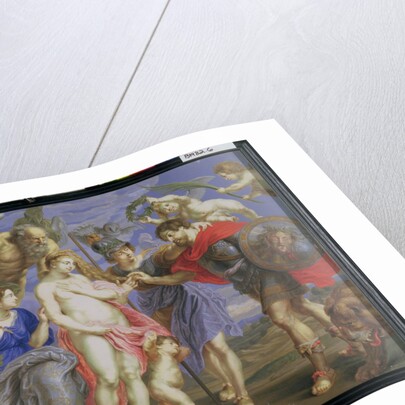 Mars Introduced by Minerva to Occasion, accompanied by Ceres, after a painting by Peter Paul Rubens by Bernard III Lens