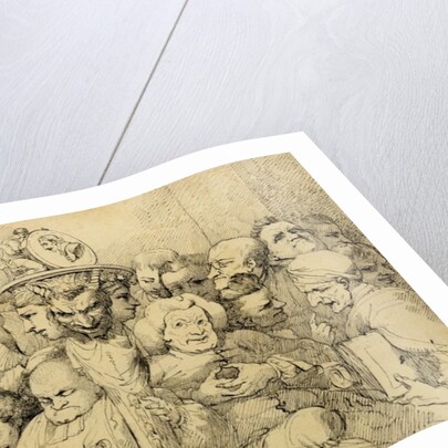 Literary Characters Assembled Around the Medallion of Shakespeare, 1776 by John Hamilton Mortimer