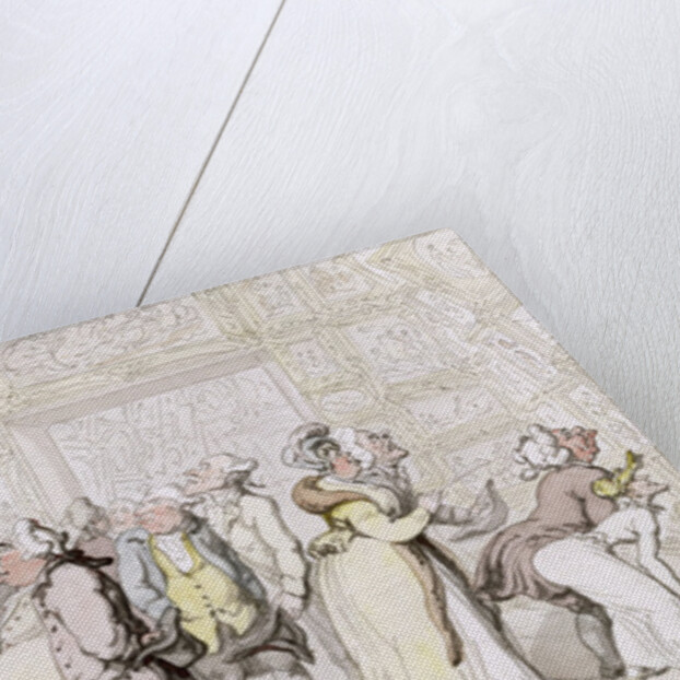 Viewing at the Royal Academy, c.1815 by Thomas Rowlandson