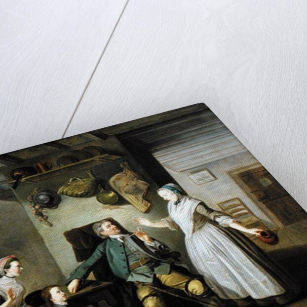 David Garrick and Mary Bradshaw in 'The Farmer's Return' by David Garrick, c.1762 by Johann Zoffany