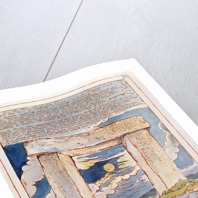 And this the Form of Mighty Hand... by William Blake