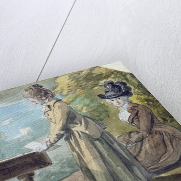 Lady Francis Scott and Lady Elliot, c.1770 by Paul Sandby